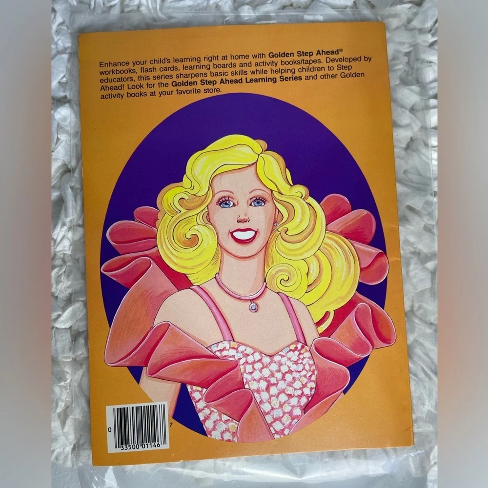 Rare UNUSED 1985 Barbie Peaches N Cream BIG COLORING BOOK Vtg Golden 1146-27 NEW